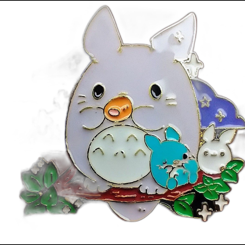 Totoro V2 Enamel Pin My Neighbor Totoro Movie Studio Ghibli Multicolor